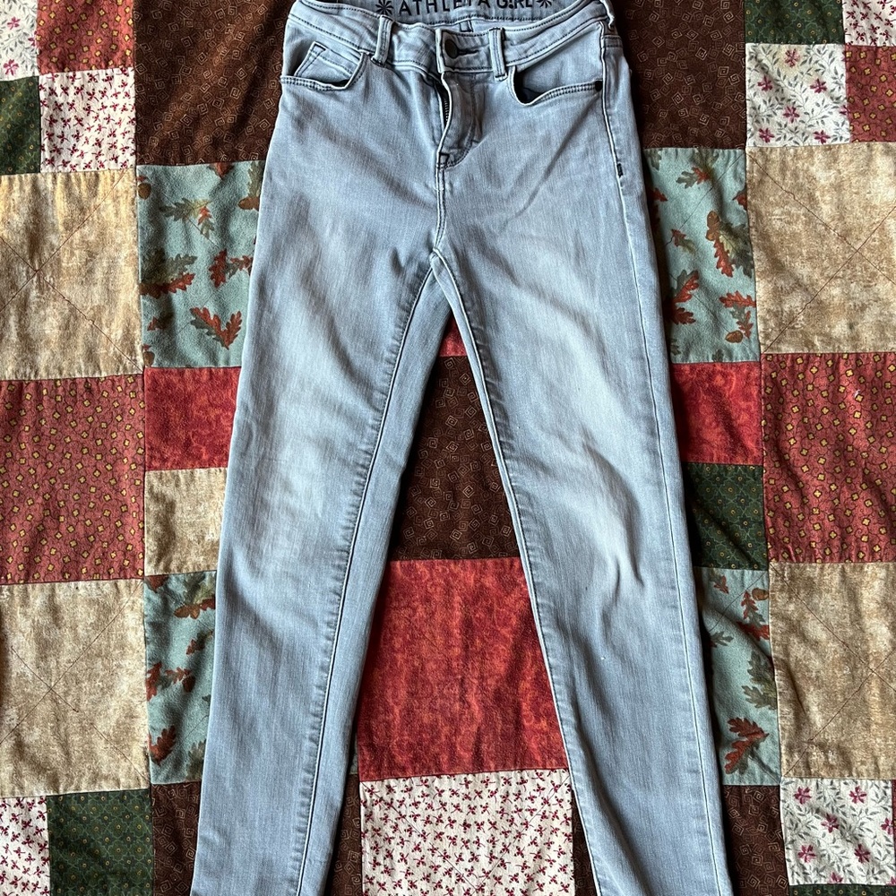 Athleta Girl School Day Jeans - Size 10 - Grey Wash